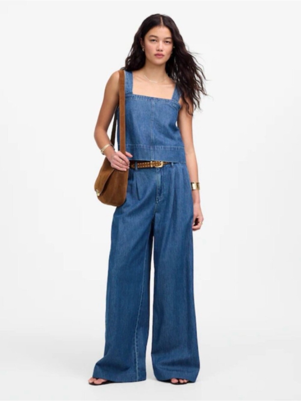 Madewell SUPER Wide Leg Harlow Jeans - Blue size 30 - Picture 2 of 9